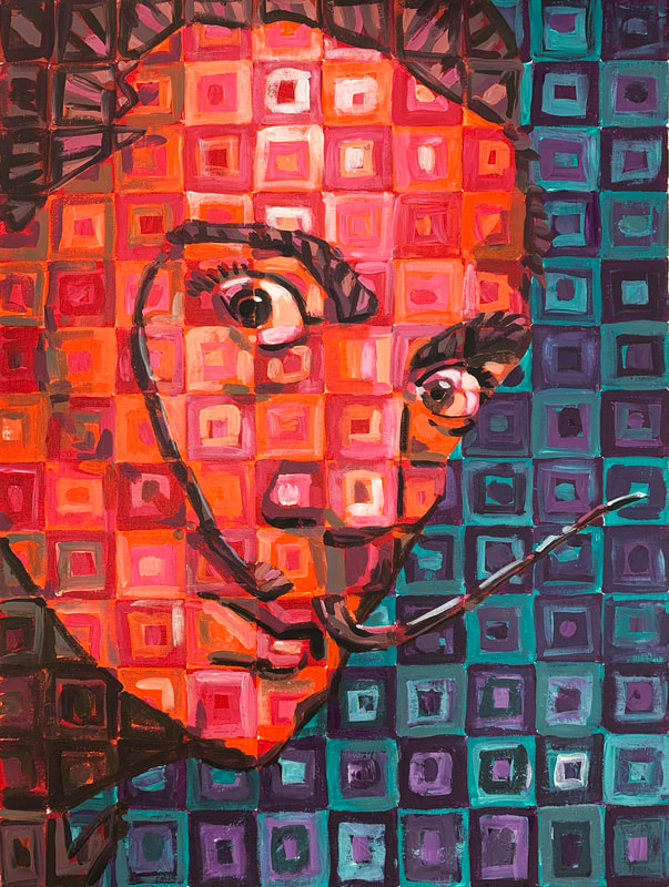 Checkered Portraits & Color Theory - ART ED GURU